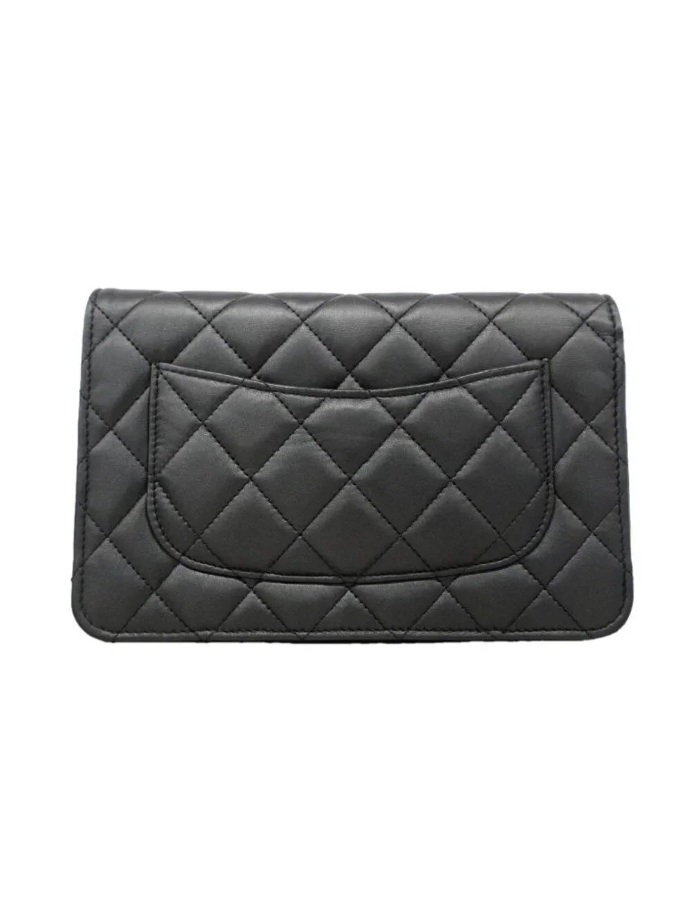 Chanel Wallet on Chain Quilted Lambskin Black Shoulder Bag